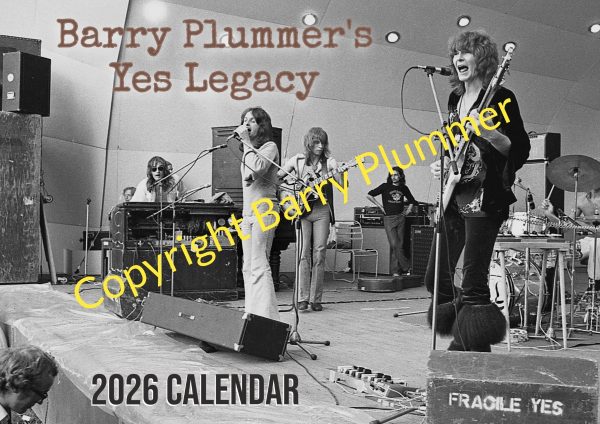 Barry Plummer’s Yes Legacy – 2026 Calendar – presale - EXECUTIVE PRODUCER